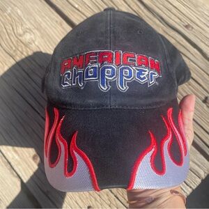 American Chopper H3 Headgear Hat Embroidered Flames Vintage Cap Y2K Cotton